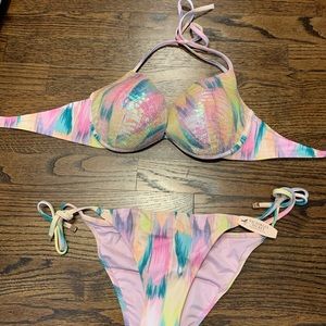 VS sequin bikini size 34C and NWT bottoms